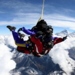 skydiving in the Himalayas. Ambassadors Nick Leventis and Bonita Norris charity